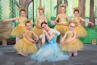 Girls In Dress Performing